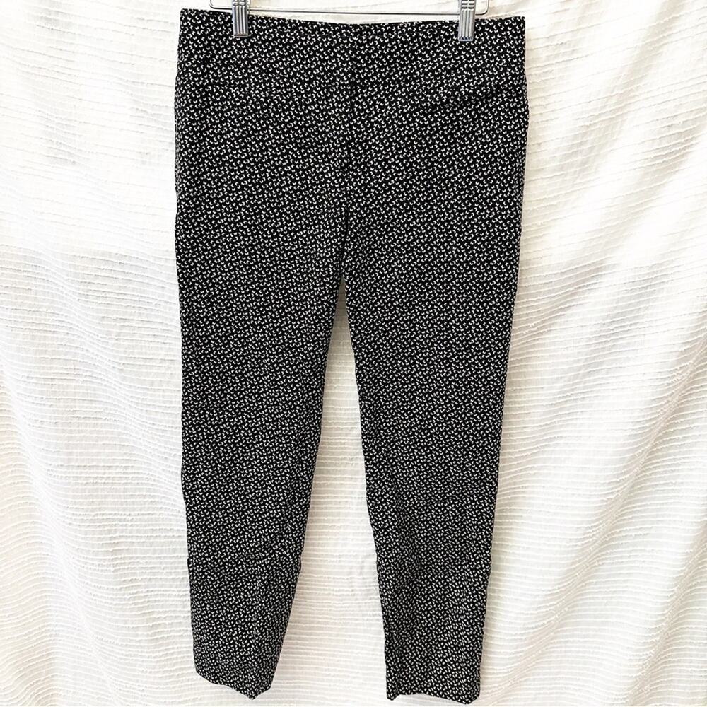 LOFT Marisa Pants Black and White Pants sz 2